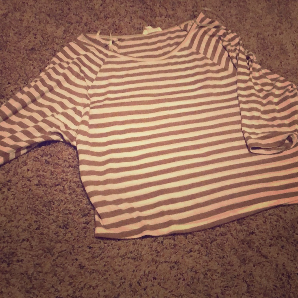 Striped crop top
